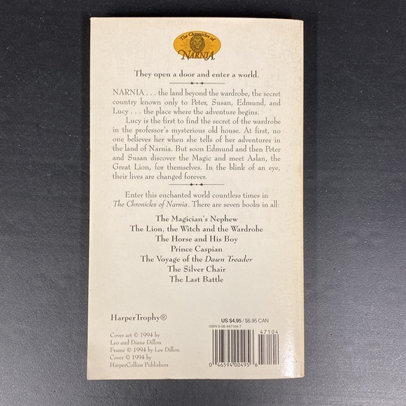 The chronicles of Narnia the lion, the witch and the wardrobe, soft, cover book - Picture 3 of 4